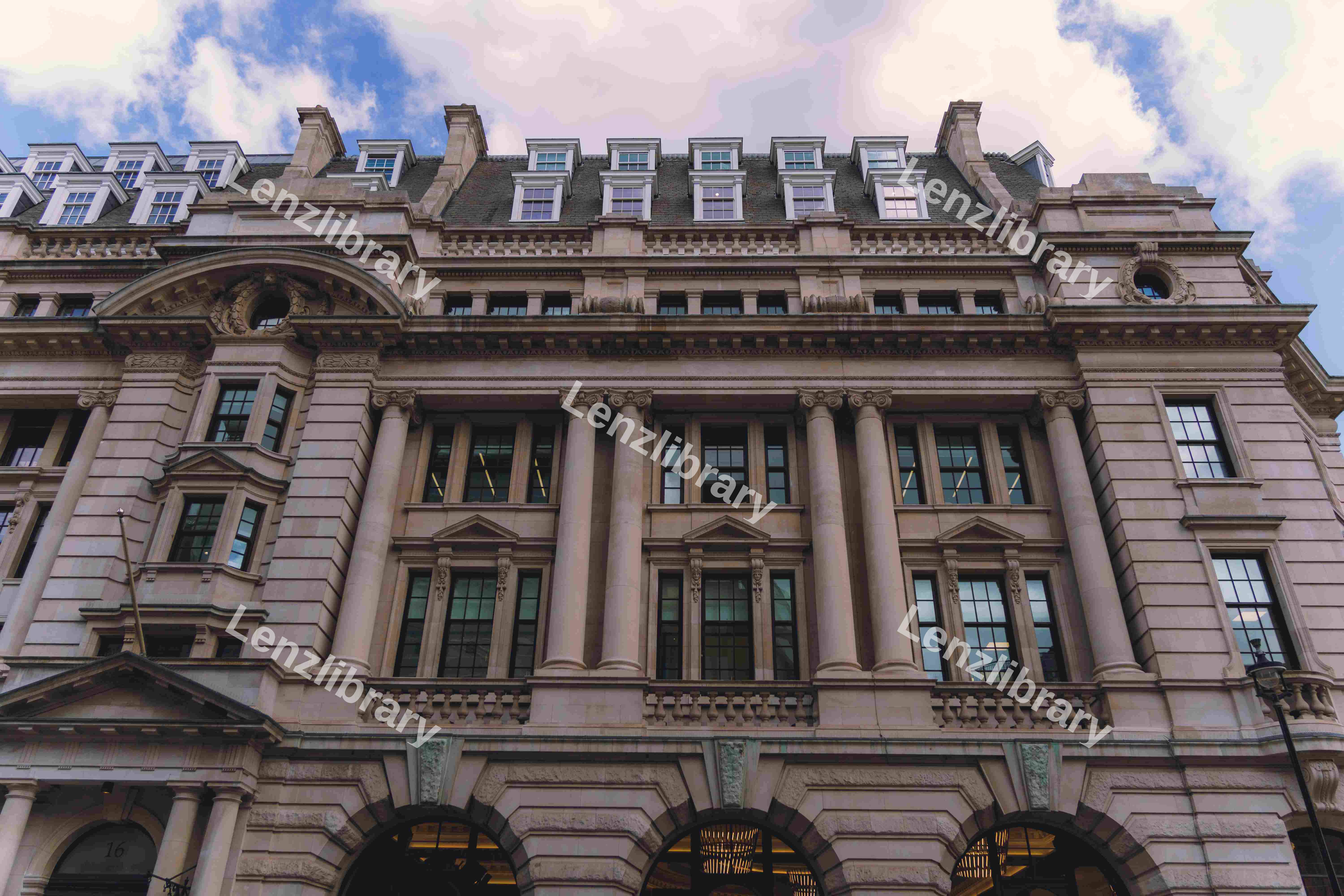 Victorian Building With Ambient Lighting